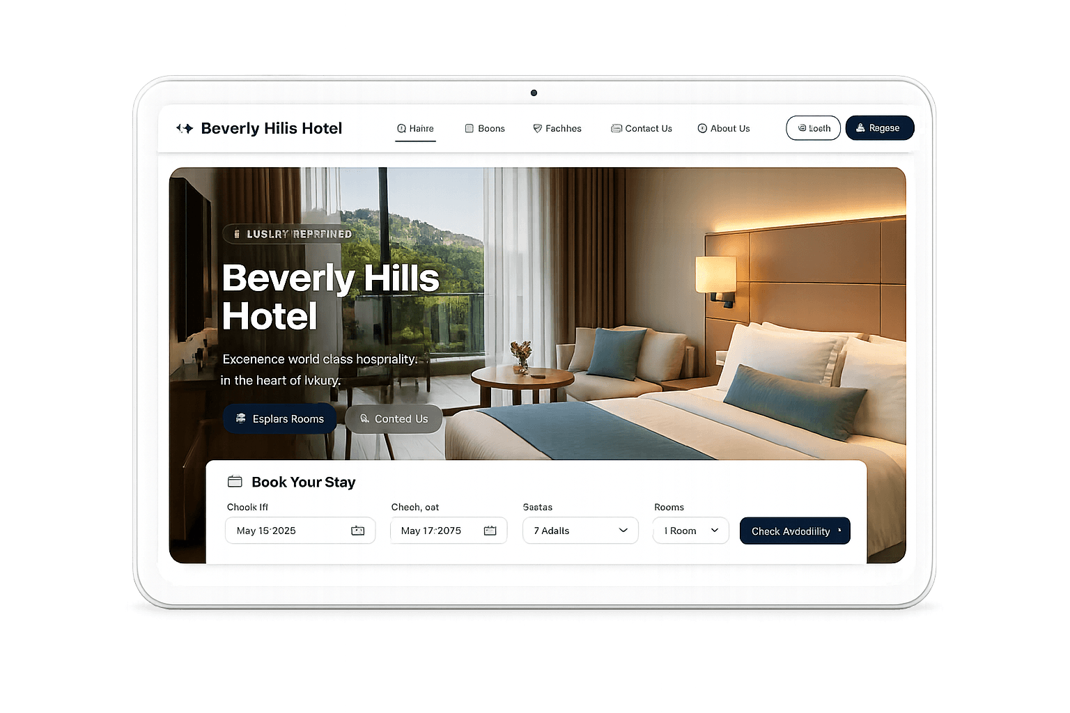 Booking engine detailed preview